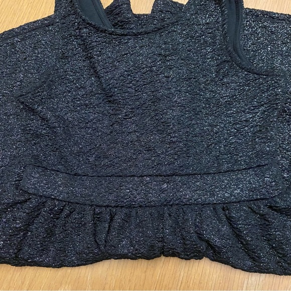 Total Girl Sparkly Black Dressy Dress with Bow detail Girls size Medium (8) - Picture 6 of 7